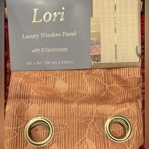 Pink Sheer Curtains Set of 2 panel 8 Grommets 54”x84”